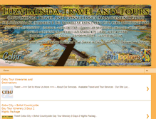 Tablet Screenshot of luzvimindatravelandtours.com